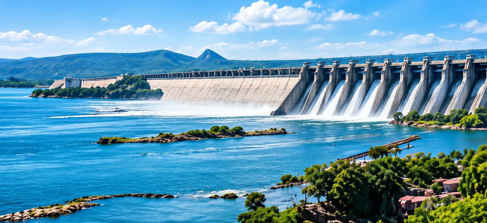 Nagarjuna Sagar Dam and reservoir